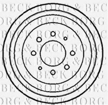 BORG & BECK BBR7076 Гальмівний барабан