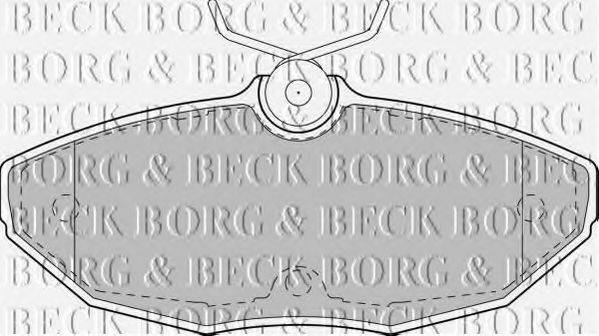 BORG & BECK BBP1743 Комплект гальмівних колодок, дискове гальмо