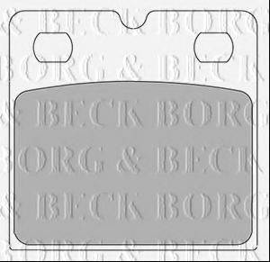 BORG & BECK BBP2430 Комплект гальмівних колодок, дискове гальмо