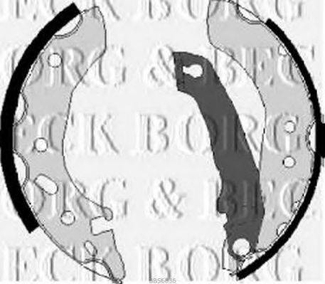 BORG & BECK BBS6036 Комплект гальмівних колодок