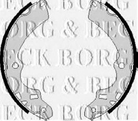BORG & BECK BBS6091 Комплект гальмівних колодок