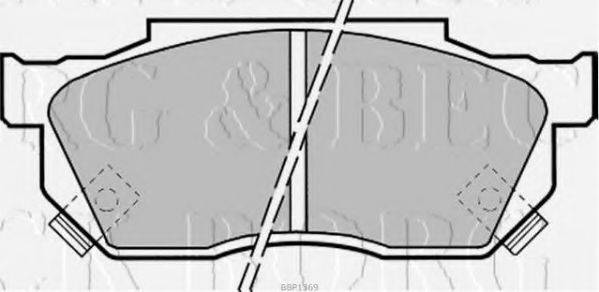 BORG & BECK BBP1369 Комплект гальмівних колодок, дискове гальмо