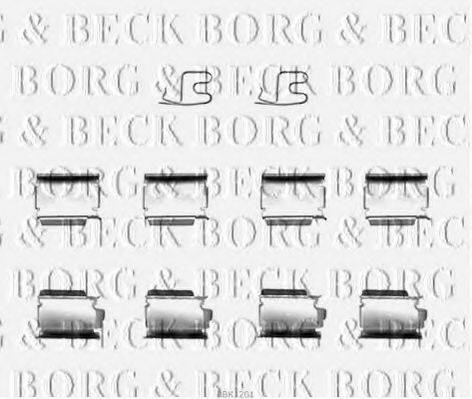 BORG & BECK BBK1201 Комплектуючі, колодки дискового гальма