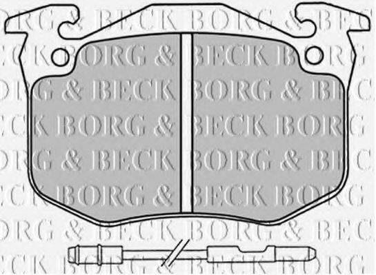 BORG & BECK BBP1230 Комплект гальмівних колодок, дискове гальмо