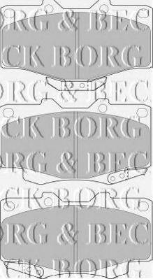BORG & BECK BBP1469 Комплект гальмівних колодок, дискове гальмо