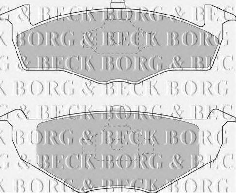BORG & BECK BBP1555 Комплект гальмівних колодок, дискове гальмо