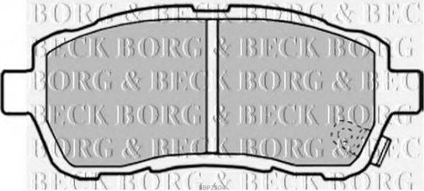 BORG & BECK BBP2304 Комплект гальмівних колодок, дискове гальмо