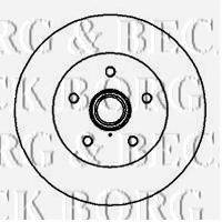 BORG & BECK BBD5848S гальмівний диск