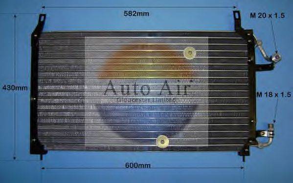 AUTO AIR GLOUCESTER 169757 Конденсатор, кондиціонер
