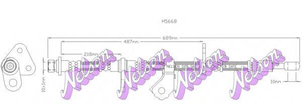 BROVEX-NELSON H5668 Гальмівний шланг