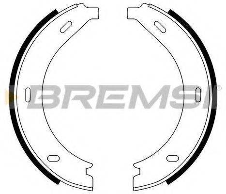BREMSI GF0305 Комплект гальмівних колодок, стоянкова гальмівна система