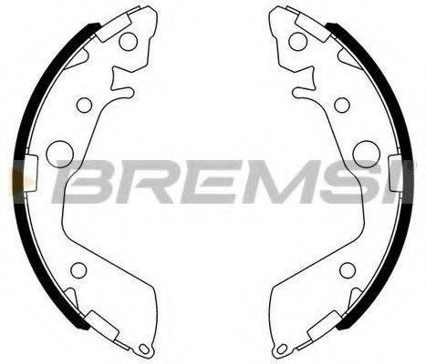 BREMSI GF0718 Комплект гальмівних колодок