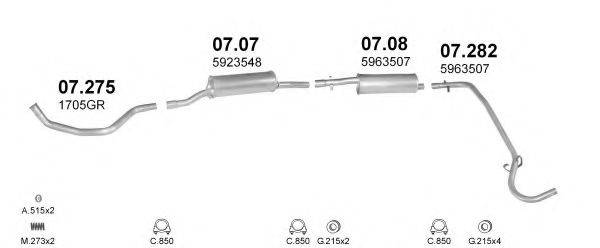 POLMO POLMO01502 Система випуску ОГ