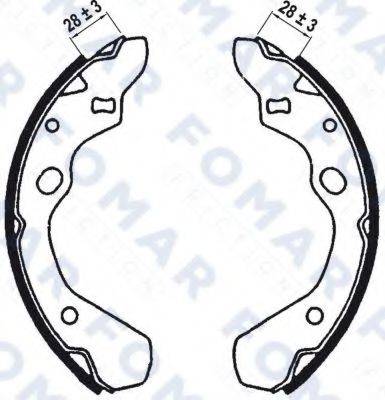 FOMAR FRICTION FO0567 Комплект гальмівних колодок