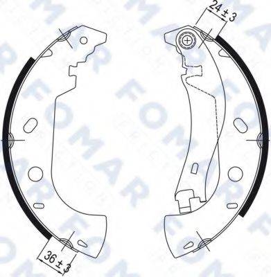 FOMAR FRICTION FO9050 Комплект гальмівних колодок