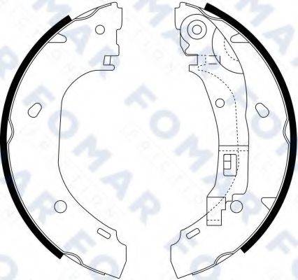 FOMAR FRICTION FO9066 Комплект гальмівних колодок