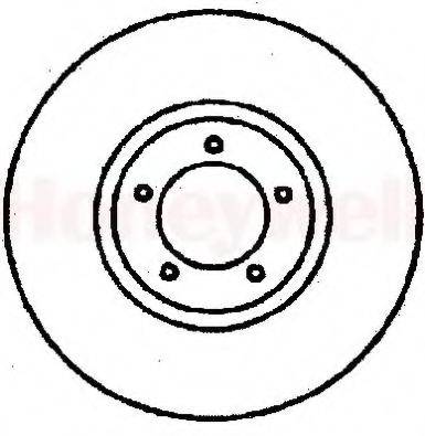 BENDIX 561376B гальмівний диск