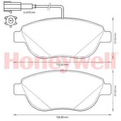 BENDIX 573306B Комплект гальмівних колодок, дискове гальмо