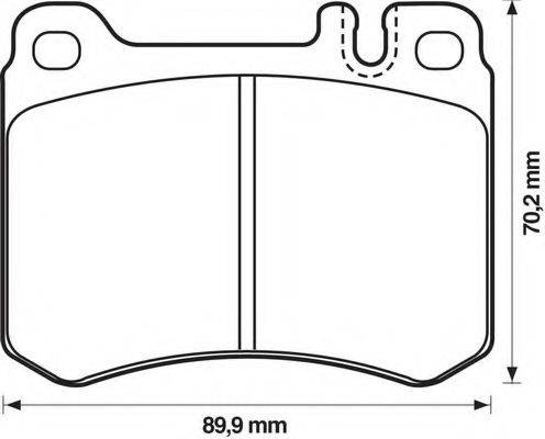 BENDIX 571479B Комплект гальмівних колодок, дискове гальмо