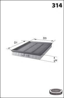 LUCAS FILTERS LFAF203 Повітряний фільтр