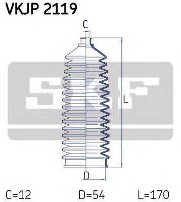 SKF VKJP2119 Комплект пильника, рульове керування