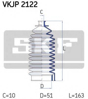 SKF VKJP2122 Комплект пильника, рульове керування