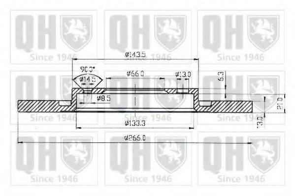 QUINTON HAZELL BDC4676 гальмівний диск