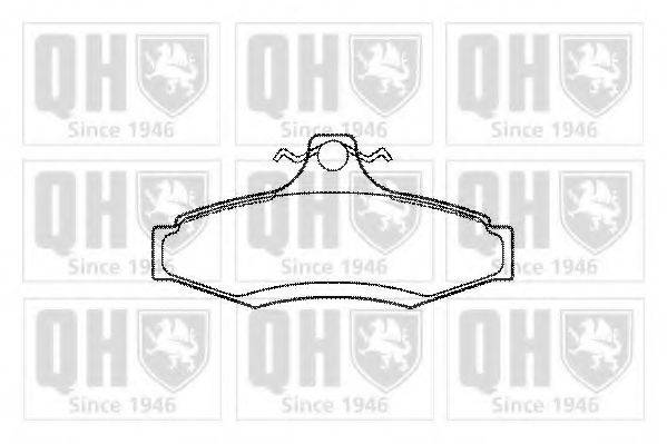 QUINTON HAZELL BP1070 Комплект гальмівних колодок, дискове гальмо