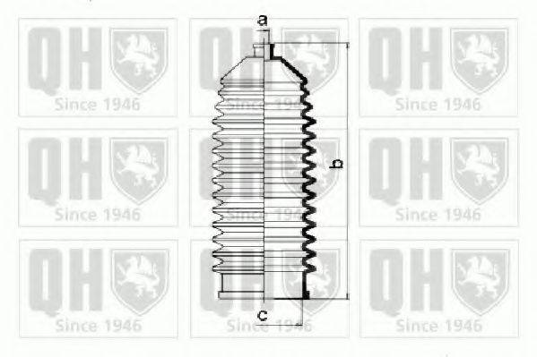QUINTON HAZELL QG1156 Комплект пильника, рульове керування