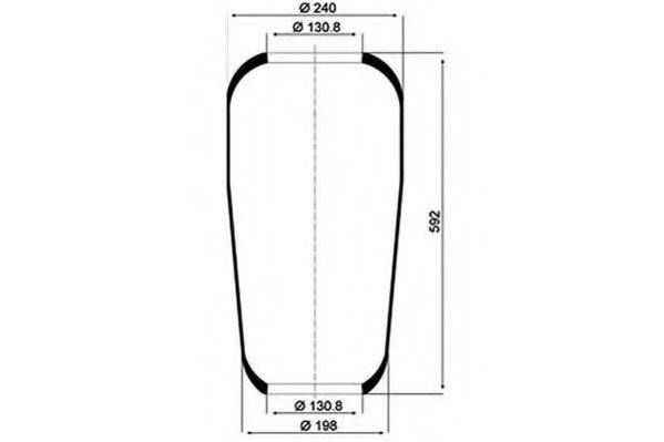 PE AUTOMOTIVE 08405610A Кожух пневматичної ресори