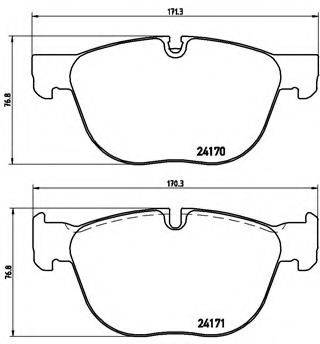 BREMBO P06049 Комплект гальмівних колодок, дискове гальмо