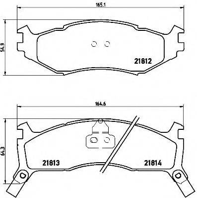 BREMBO P11006 Комплект гальмівних колодок, дискове гальмо