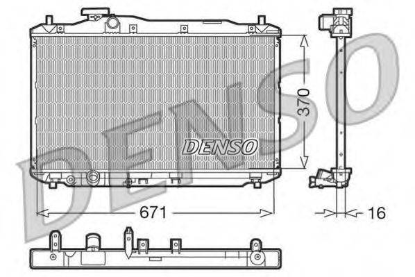 DENSO DRM40005 Радіатор, охолодження двигуна