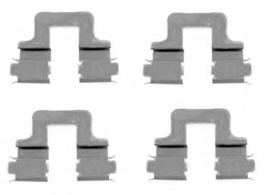MINTEX MBA1606 Комплектуючі, колодки дискового гальма