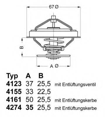 WAHLER 427487D Термостат, охолоджуюча рідина