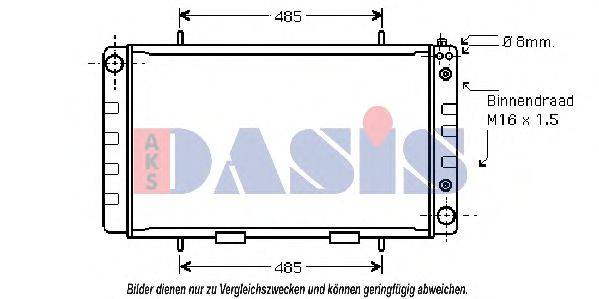 AKS DASIS 370025N Радіатор, охолодження двигуна