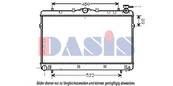 AKS DASIS 560220N Радіатор, охолодження двигуна