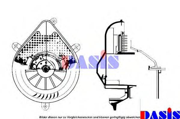 AKS DASIS 740115N Вентилятор салону