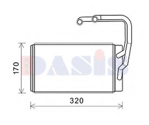 AKS DASIS 569028N Теплообмінник, опалення салону