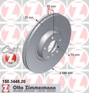 ZIMMERMANN 150344820 гальмівний диск