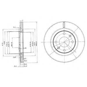 DELPHI BG2387 гальмівний диск