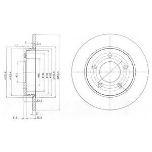 DELPHI BG4025 гальмівний диск