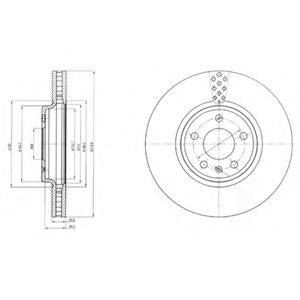 DELPHI BG4080 гальмівний диск