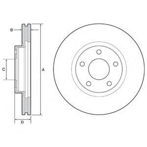 DELPHI BG4562C гальмівний диск