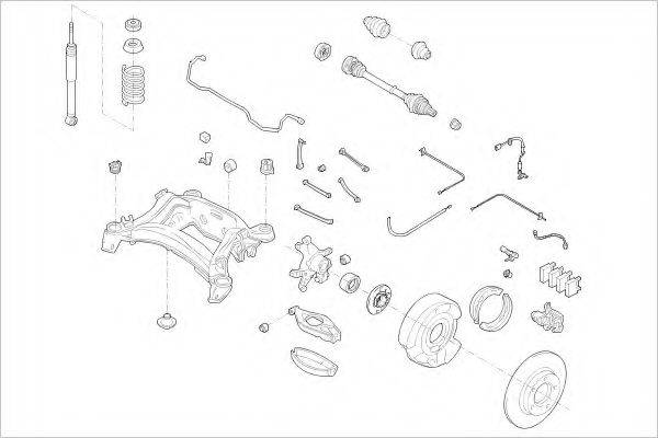 DELPHI MERC05408R Підвіска колеса