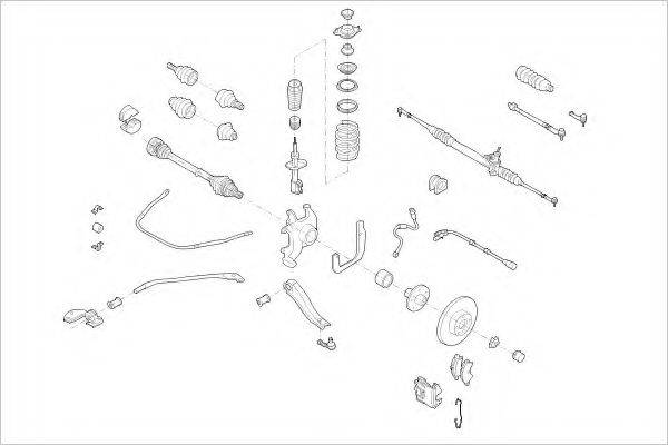 DELPHI OPEL01837F Підвіска колеса