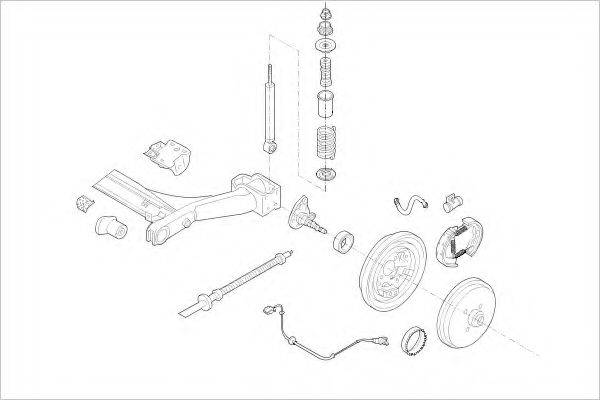 DELPHI VW01867R Підвіска колеса