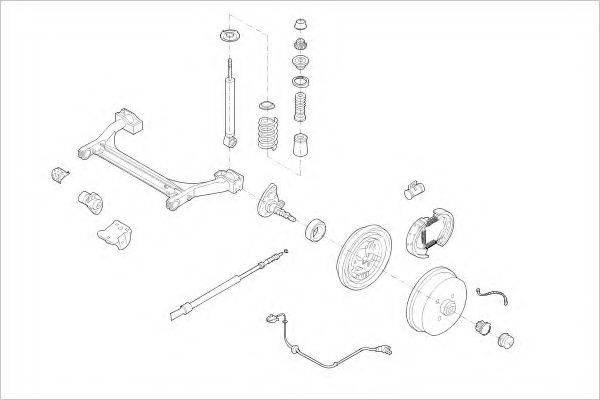 DELPHI VW08825R Підвіска колеса