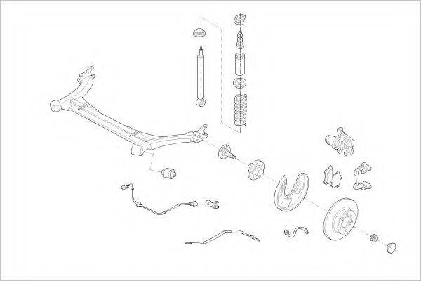 DELPHI VW16552R Підвіска колеса