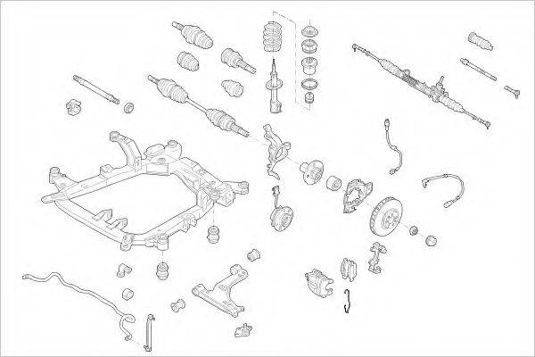 DELPHI OPEL09004F Підвіска колеса
